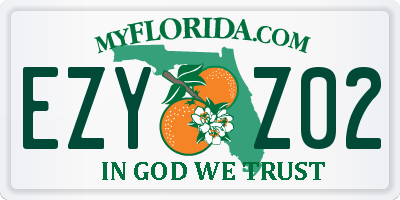 FL license plate EZYZ02