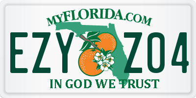 FL license plate EZYZ04