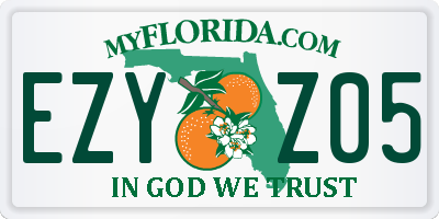 FL license plate EZYZ05