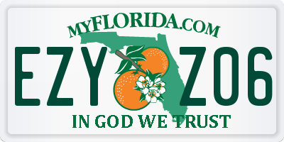 FL license plate EZYZ06