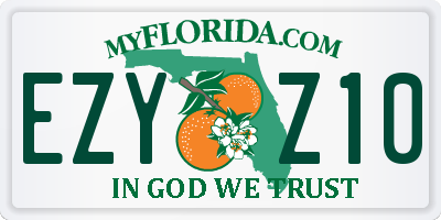 FL license plate EZYZ10