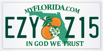 FL license plate EZYZ15