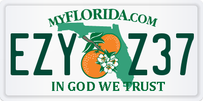 FL license plate EZYZ37