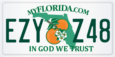 FL license plate EZYZ48