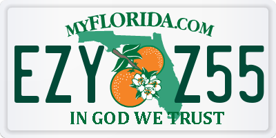 FL license plate EZYZ55