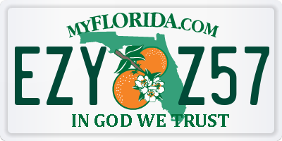 FL license plate EZYZ57