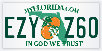 FL license plate EZYZ60