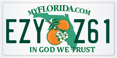 FL license plate EZYZ61