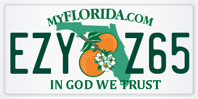 FL license plate EZYZ65