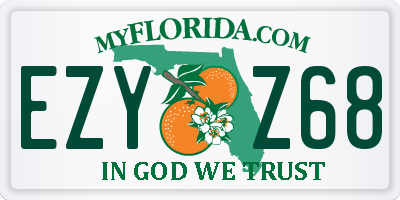 FL license plate EZYZ68