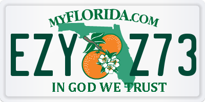 FL license plate EZYZ73