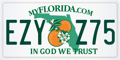 FL license plate EZYZ75