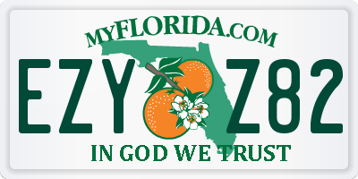 FL license plate EZYZ82