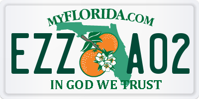 FL license plate EZZA02