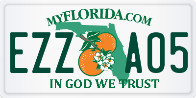 FL license plate EZZA05