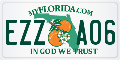 FL license plate EZZA06