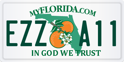 FL license plate EZZA11