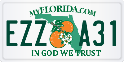 FL license plate EZZA31