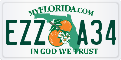 FL license plate EZZA34