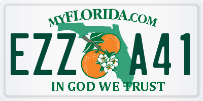 FL license plate EZZA41