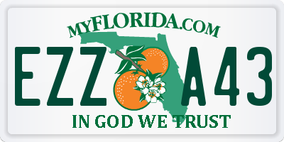 FL license plate EZZA43