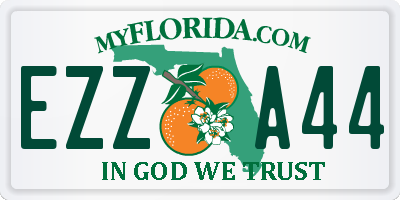 FL license plate EZZA44