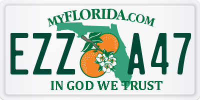 FL license plate EZZA47