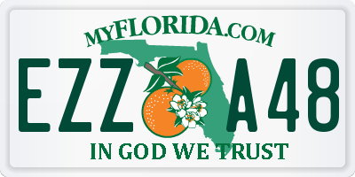 FL license plate EZZA48