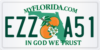 FL license plate EZZA51