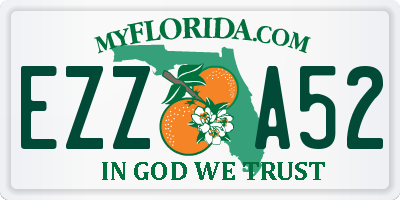 FL license plate EZZA52