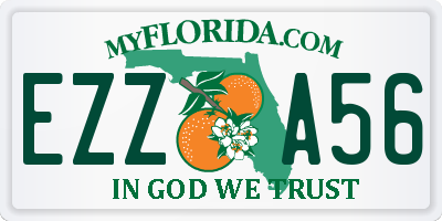 FL license plate EZZA56