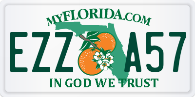 FL license plate EZZA57