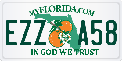 FL license plate EZZA58