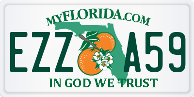 FL license plate EZZA59