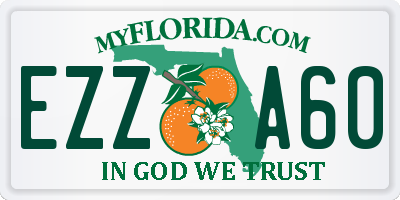 FL license plate EZZA60