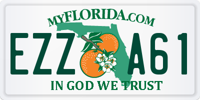 FL license plate EZZA61