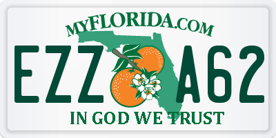 FL license plate EZZA62