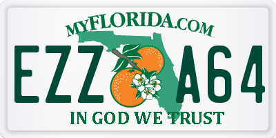 FL license plate EZZA64