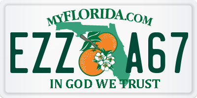 FL license plate EZZA67