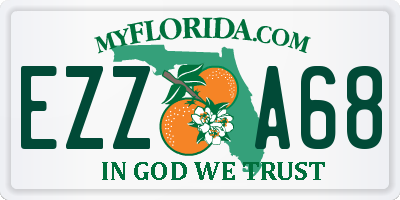 FL license plate EZZA68