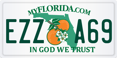 FL license plate EZZA69