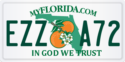 FL license plate EZZA72