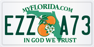 FL license plate EZZA73