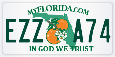 FL license plate EZZA74