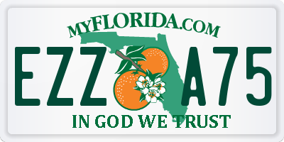 FL license plate EZZA75