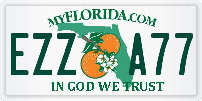 FL license plate EZZA77