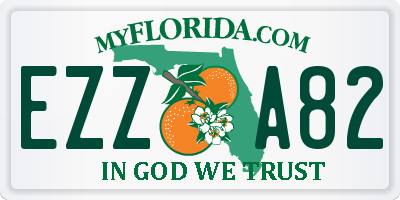 FL license plate EZZA82