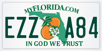 FL license plate EZZA84