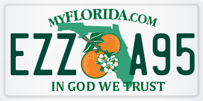 FL license plate EZZA95