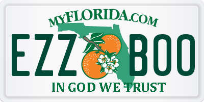 FL license plate EZZB00